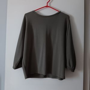 OPUS Green Modal Scuba Fabric Top L